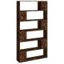 Estantería/divisor de espacios roble ahumado 100x24x188 cm de , Librerías y estanterías - Ref: Foro24-3187603, Precio: 107,00...