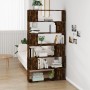 Estantería/divisor de espacios roble ahumado 100x24x188 cm de , Librerías y estanterías - Ref: Foro24-3187603, Precio: 107,00...