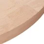 Round oak wood table top untreated surface Ø80x4 cm by , Table tops - Ref: Foro24-342912, Price: 165,52 €, Discount: %