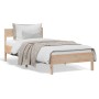 Estructura de cama con cabecero madera maciza de pino 90x200 cm de , Camas y somieres - Ref: Foro24-842762, Precio: 84,17 €, ...