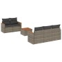 Set de muebles de jardín 6 pzas y cojines ratán sintético gris de , Conjuntos de jardín - Ref: Foro24-3225787, Precio: 339,33...