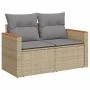 Juego de sofás jardín con cojines beige mezcla 7 pzas ratán PE de , Conjuntos de jardín - Ref: Foro24-3225793, Precio: 426,74...