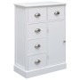 Aparador con 10 cajones madera blanco 113x30x79 cm de vidaXL, Aparadores - Ref: Foro24-284175, Precio: 277,47 €, Descuento: %