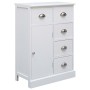 Aparador con 10 cajones madera blanco 113x30x79 cm de vidaXL, Aparadores - Ref: Foro24-284175, Precio: 277,47 €, Descuento: %