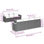 Set de sofás de jardín 8 pzas y cojines ratán sintético gris de , Conjuntos de jardín - Ref: Foro24-3225808, Precio: 437,23 €...