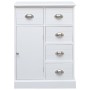 Aparador con 10 cajones madera blanco 113x30x79 cm de vidaXL, Aparadores - Ref: Foro24-284175, Precio: 277,47 €, Descuento: %
