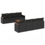 Set de sofás de jardín 8 piezas y cojines ratán sintético negro de , Conjuntos de jardín - Ref: Foro24-3225817, Precio: 560,1...