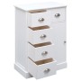Aparador con 10 cajones madera blanco 113x30x79 cm de vidaXL, Aparadores - Ref: Foro24-284175, Precio: 277,47 €, Descuento: %