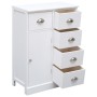 Aparador con 10 cajones madera blanco 113x30x79 cm de vidaXL, Aparadores - Ref: Foro24-284175, Precio: 277,47 €, Descuento: %