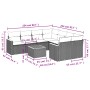 Set de muebles de jardín 9 pzas y cojines ratán sintético gris de , Conjuntos de jardín - Ref: Foro24-3225829, Precio: 508,21...