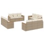 Set de sofás de jardín 12 pzas y cojines ratán sintético marrón de , Conjuntos de jardín - Ref: Foro24-3225834, Precio: 828,7...