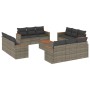Set sofás de jardín con cojines 13 piezas ratán sintético gris de , Conjuntos de jardín - Ref: Foro24-3225843, Precio: 800,04...