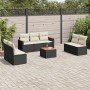 Set de sofás de jardín 8 piezas y cojines ratán sintético negro de , Conjuntos de jardín - Ref: Foro24-3225881, Precio: 407,4...