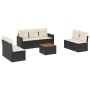 Set de sofás de jardín 8 piezas y cojines ratán sintético negro de , Conjuntos de jardín - Ref: Foro24-3225881, Precio: 407,4...