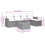 Set de muebles de jardín 6 pzas y cojines ratán sintético gris de , Conjuntos de jardín - Ref: Foro24-3225927, Precio: 306,18...