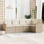 Juego de sofás jardín con cojines 5 pzas ratán sintético beige de , Conjuntos de jardín - Ref: Foro24-3225946, Precio: 332,24...