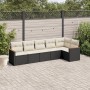 Set de sofás de jardín 6 piezas y cojines ratán sintético negro de , Conjuntos de jardín - Ref: Foro24-3225986, Precio: 336,9...