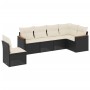 Set de sofás de jardín 6 piezas y cojines ratán sintético negro de , Conjuntos de jardín - Ref: Foro24-3226014, Precio: 336,9...