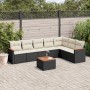 Set de sofás de jardín 8 piezas y cojines ratán sintético negro de , Conjuntos de jardín - Ref: Foro24-3226035, Precio: 429,2...