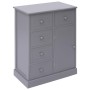 Aparador con 10 cajones madera gris 113x30x79 cm de vidaXL, Aparadores - Ref: Foro24-284176, Precio: 193,44 €, Descuento: %