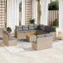 Juego de sofás jardín con cojines beige mezcla 12 pzas ratán PE de , Conjuntos de jardín - Ref: Foro24-3226094, Precio: 704,7...