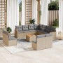 Juego de sofás jardín con cojines beige mezcla 12 pzas ratán PE de , Conjuntos de jardín - Ref: Foro24-3226094, Precio: 660,4...