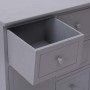 Aparador con 10 cajones madera gris 113x30x79 cm de vidaXL, Aparadores - Ref: Foro24-284176, Precio: 193,44 €, Descuento: %
