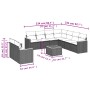 Set de sofás de jardín 10 pzas cojines ratán sintético negro de , Conjuntos de jardín - Ref: Foro24-3226105, Precio: 552,38 €...