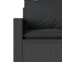Set de sofás de jardín 6 piezas y cojines ratán sintético negro en Conjuntos de jardín | Comprar online en Foru.es