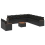 Set de sofás de jardín 12 piezas cojines ratán sintético negro de , Conjuntos de jardín - Ref: Foro24-3226132, Precio: 732,70...