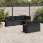 Set de comedor de jardín 7 pzas y cojines ratán sintético negro de , Conjuntos de jardín - Ref: Foro24-3226139, Precio: 480,7...