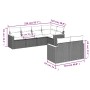 Set de comedor de jardín 7 pzas y cojines ratán sintético negro de , Conjuntos de jardín - Ref: Foro24-3226139, Precio: 480,7...