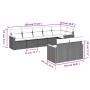 Set de sofás de jardín 8 pzas y cojines ratán sintético gris de , Conjuntos de jardín - Ref: Foro24-3226151, Precio: 476,05 €...
