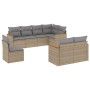 Juego de sofás jardín con cojines beige mezcla 8 pzas ratán PE de , Conjuntos de jardín - Ref: Foro24-3226164, Precio: 519,90...