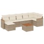 Juego de sofás de jardín con cojines beige 8 pzas ratán PE de , Conjuntos de jardín - Ref: Foro24-3226198, Precio: 465,03 €, ...