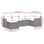 Set de muebles de jardín 6 pzas y cojines ratán sintético gris de , Conjuntos de jardín - Ref: Foro24-3226179, Precio: 340,92...
