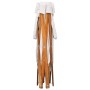 Cesto para colada plegable madera y tela color crema de vidaXL, Cestas para ropa - Ref: Foro24-284227, Precio: 25,39 €, Descu...