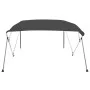 Anthrazitgraue 4-Bogen-Bimini-Markise 243x210x137 cm von , Aufbewahrungsabdeckungen für Boote - Ref: Foro24-93139, Preis: 190...