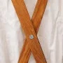 Cesto para colada plegable madera y tela color crema de vidaXL, Cestas para ropa - Ref: Foro24-284227, Precio: 21,82 €, Descu...