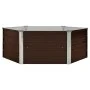 Mesa de cultivo de acero galvanizado marrón 129x129x46 cm de vidaXL, Maceteros y jardineras - Ref: Foro24-45710, Precio: 45,4...
