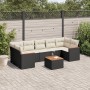 Set de sofás de jardín 8 piezas y cojines ratán sintético negro de , Conjuntos de jardín - Ref: Foro24-3225811, Precio: 450,4...