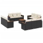 Set de sofás de jardín y cojines 13 pzas ratán sintético negro de , Conjuntos de jardín - Ref: Foro24-3225839, Precio: 789,73...