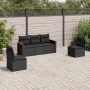 Set de muebles de jardín 5 pzas y cojines ratán sintético negro de , Conjuntos de jardín - Ref: Foro24-3225845, Precio: 306,8...