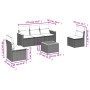 Set de sofás de jardín 6 piezas y cojines ratán sintético negro de , Conjuntos de jardín - Ref: Foro24-3225853, Precio: 321,2...