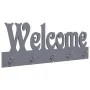 Perchero de pared WELCOME gris 74x29,5 cm de vidaXL, Percheros para sombreros y abrigos - Ref: Foro24-284248, Precio: 44,24 €...