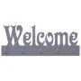 Perchero de pared WELCOME gris 74x29,5 cm de vidaXL, Percheros para sombreros y abrigos - Ref: Foro24-284248, Precio: 44,24 €...