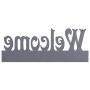 Perchero de pared WELCOME gris 74x29,5 cm de vidaXL, Percheros para sombreros y abrigos - Ref: Foro24-284248, Precio: 45,05 €...