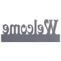 Perchero de pared WELCOME gris 74x29,5 cm de vidaXL, Percheros para sombreros y abrigos - Ref: Foro24-284248, Precio: 44,24 €...