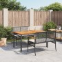 Set comedor de jardín 3 pzas con cojines ratán sintético negro en Conjuntos de jardín | Comprar online en Foru.es