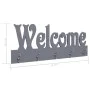 Perchero de pared WELCOME gris 74x29,5 cm de vidaXL, Percheros para sombreros y abrigos - Ref: Foro24-284248, Precio: 44,24 €...